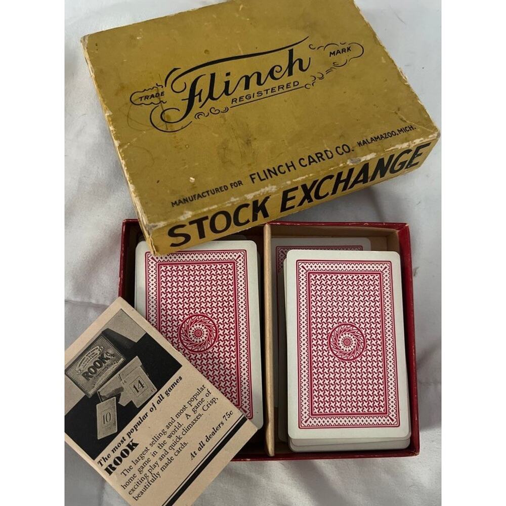 Vintage Flinch Card Game Set by Flinch Card Co. USA, COMPLETE CARD SET